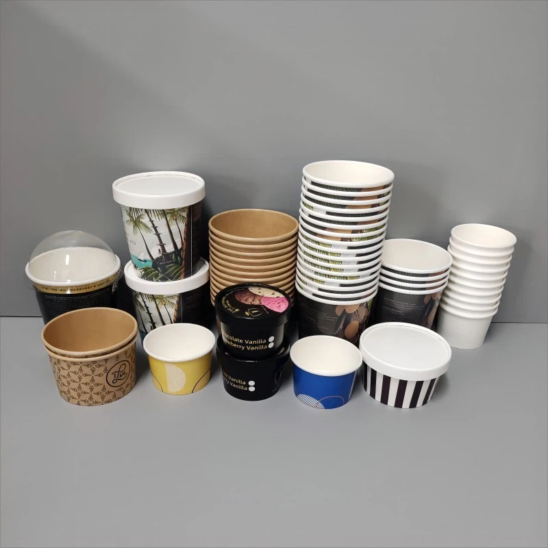 8oz Custom Printed Ice Cream Paper Cup